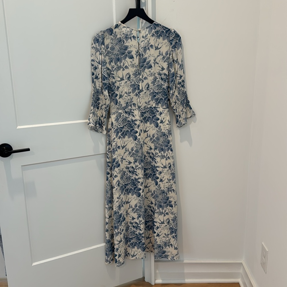 Reformation Blue Floral Midi Dress - Picture 6 of 8